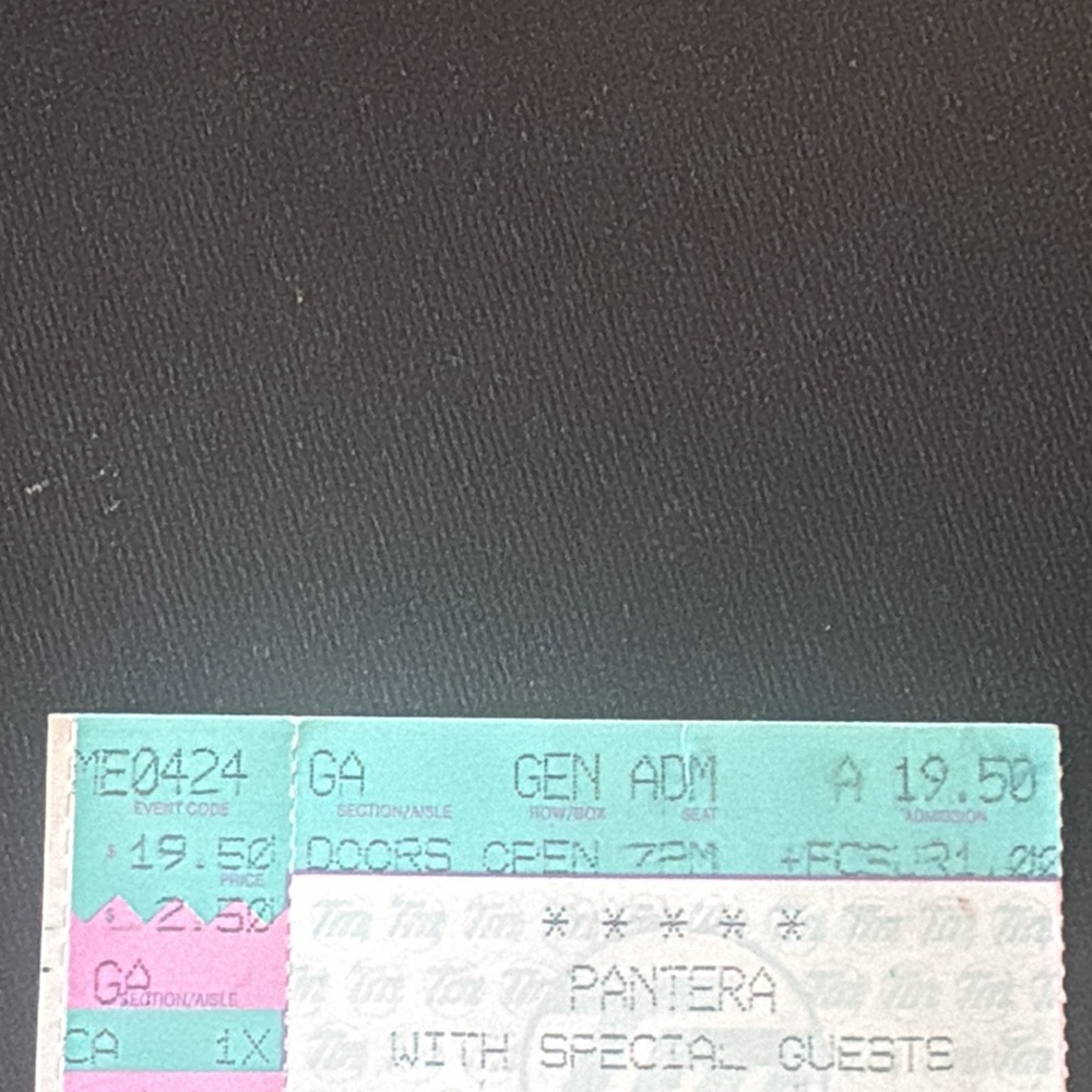 Vintage Pantera far beyond driven  1994 tour (rare) with ticket stub. - Picture 6 of 6